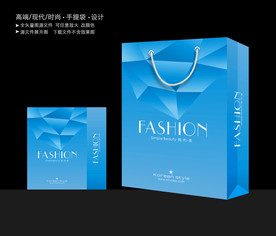 蓝色手提袋 手提袋设计