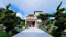 别墅园林效果图