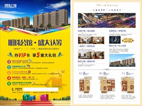 房地产住宅认筹大礼包宣传单设计