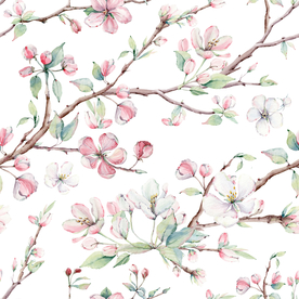 树枝花 淡雅 花卉 设计