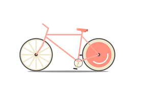 自行车插画