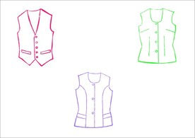 西装背心  服装设计