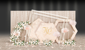 粉色大理石主题迎宾区