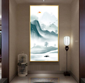 写意山水玄关