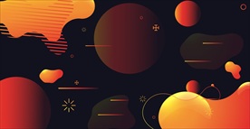 抽象曲线矢量线条