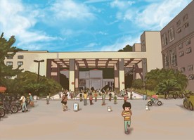 手绘版走进湖北经济学院