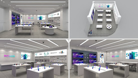 荣耀手机体验店3.6形象效果图