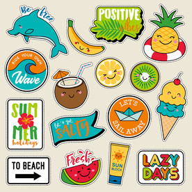 卡通水果插画图案