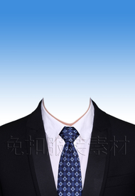 西装证件照服装模板