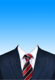 西装证件照服装模板