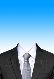 西装证件照服装模板