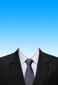 西装证件照服装模板