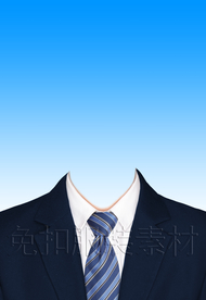西装证件照服装模板