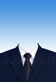 西装证件照服装模板