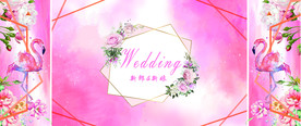 粉色婚礼背景