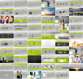 通用欧美大气杂志风ppt模板