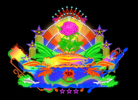 红玫瑰凤屏 招牌灯光广告