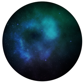 圆形星空背景