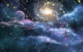 星空月亮唯美背景