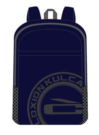 深蓝色双肩矢量时尚背包