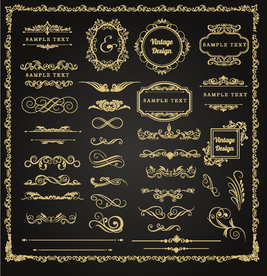 欧式花纹 欧式边框 欧式花边