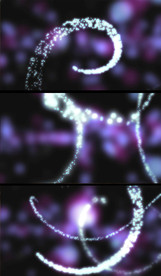 旋转白色粒子特效视频素材