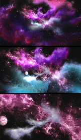 唯美太空科幻视觉视频素材