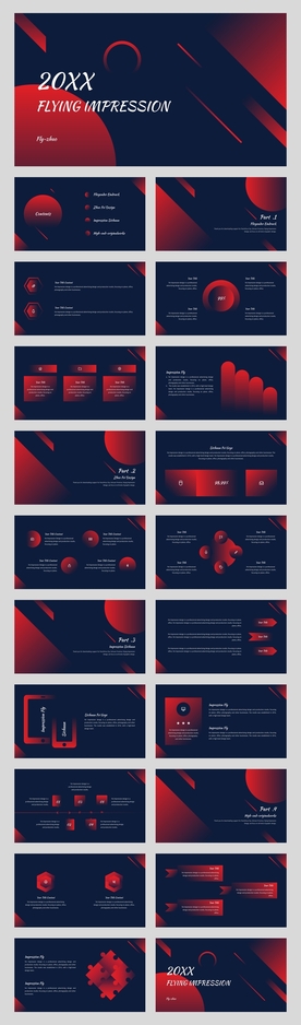渐变商务风通用PPT模板