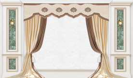欧式窗帘背景