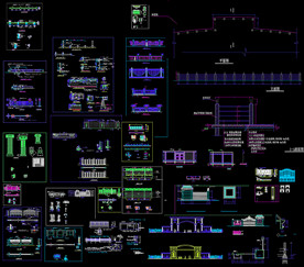 园林护栏施工图