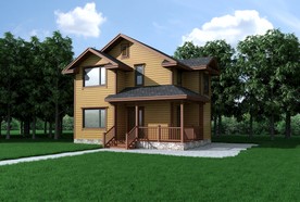 木屋模型带材质