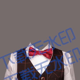 男童证件照模板