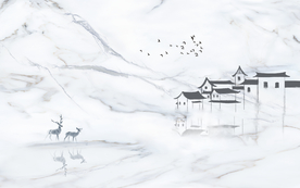 大理石徽式建筑背景