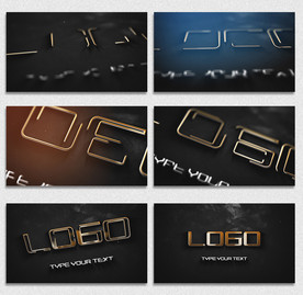 描边动画金属LOGO片头AE模