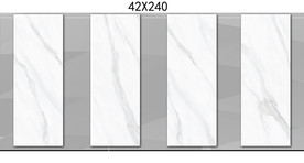 鱼肚白大理石瓷砖设计通道分色