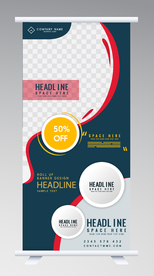 易拉宝模板设计