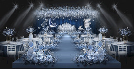 白蓝城堡梦幻婚礼效果图
