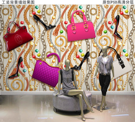 商场工装时尚装饰背景墙