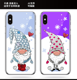 卡通 圣诞老人 手机壳