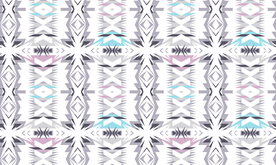 大牌几何乱花格子条