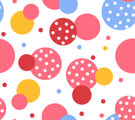 大牌几何圆形乱花