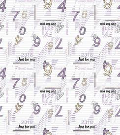 大牌数字字母乱花格子