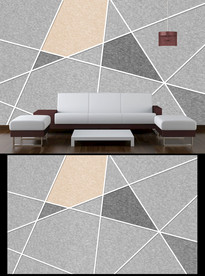 几何线条背景墙