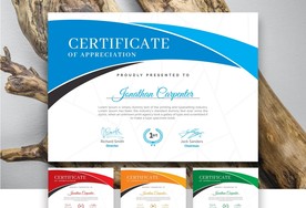 创意证书奖状图片