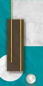 现代几何玄关背景墙