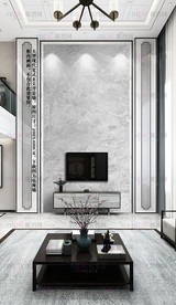 复式楼背景墙 大理石复式背景墙