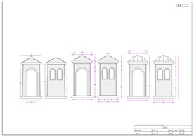 CAD尺寸图 民国 岗楼 门卫