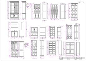 CAD尺寸图 民国 老家具