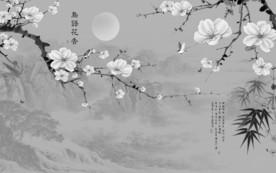 新品意境风山水画 TIF分层