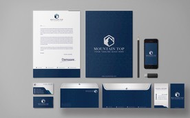 蓝色品牌视觉延伸设计